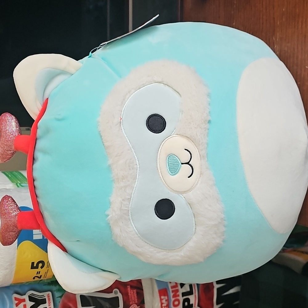 Cute Blue and White Plush Toy